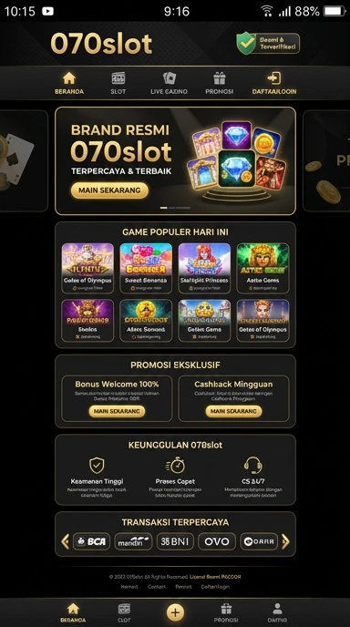 Kanal Resmi 070slot untuk Pengguna Android Indonesia