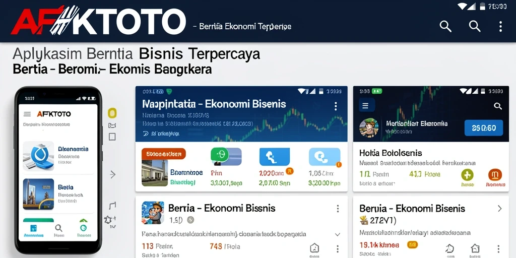 Screenshot antarmuka AFKTOTO menampilkan berita ekonomi terbaru.