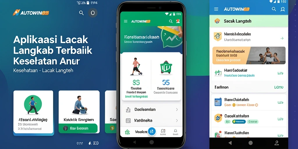 Screenshot utama AUTOWIN88 menampilkan antarmuka pelacakan langkah yang intuitif.