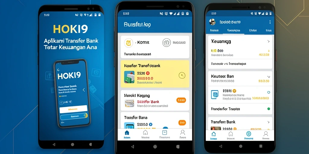 Tampilan antarmuka HOKI9 yang memudahkan transaksi transfer bank.