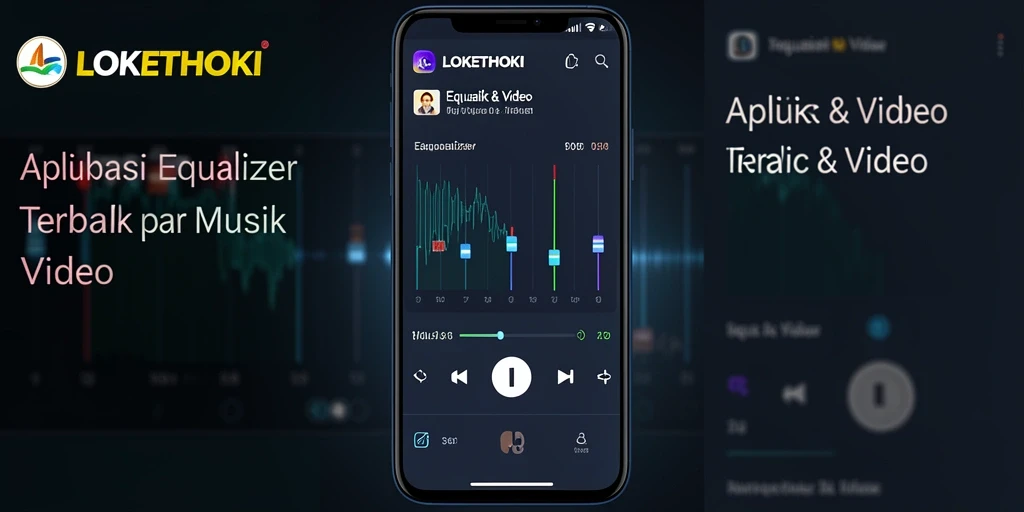 Antarmuka aplikasi LOKETHOKI yang intuitif untuk pengaturan Equalizer.