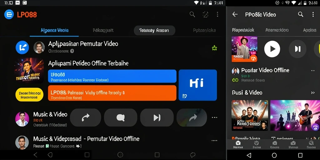 Antarmuka LPO88, memberikan pengalaman pemutar video offline yang luar biasa.