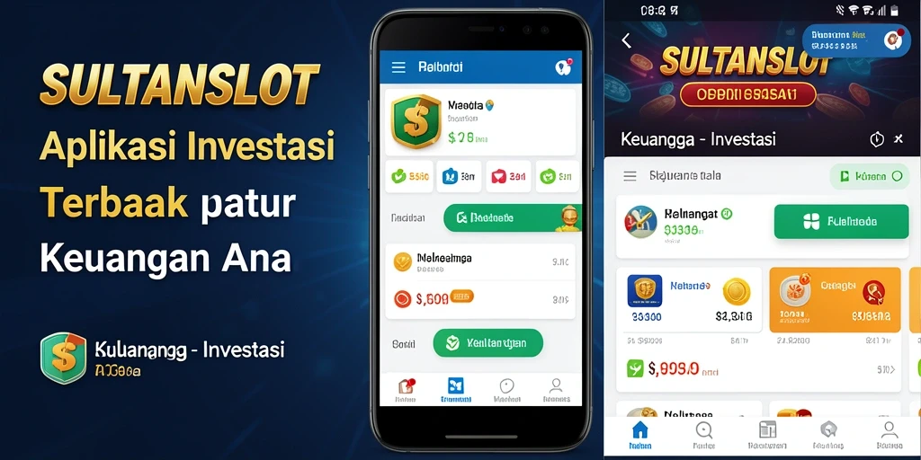 Antarmuka utama SULTANSLOT yang memudahkan investasi.